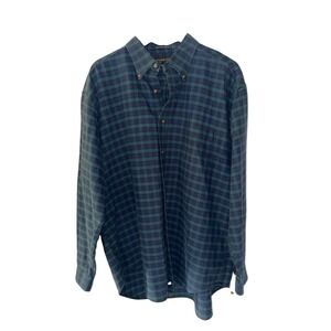Colours by Alexander Julian  Plaid Long-sleeved Button down Shirt Sz XL